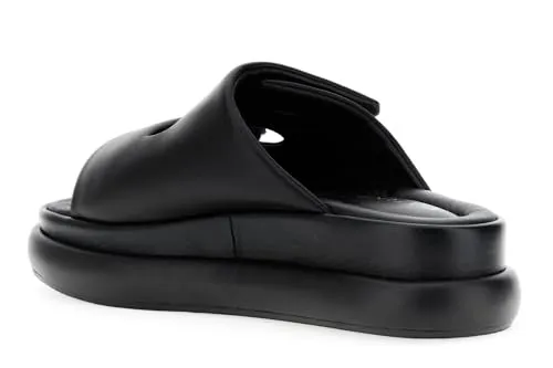CafèNoir Ciabatta pelle strappi bottoni nero 39