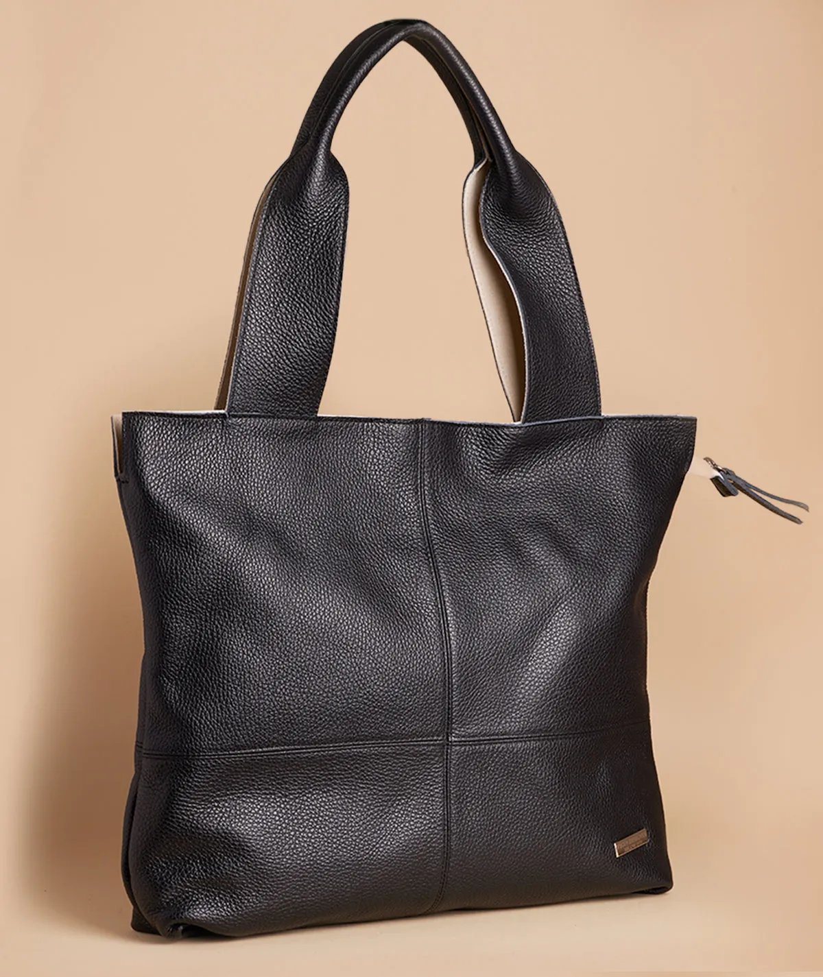 Figus Shopper Dollaro tote bag pelle marrone