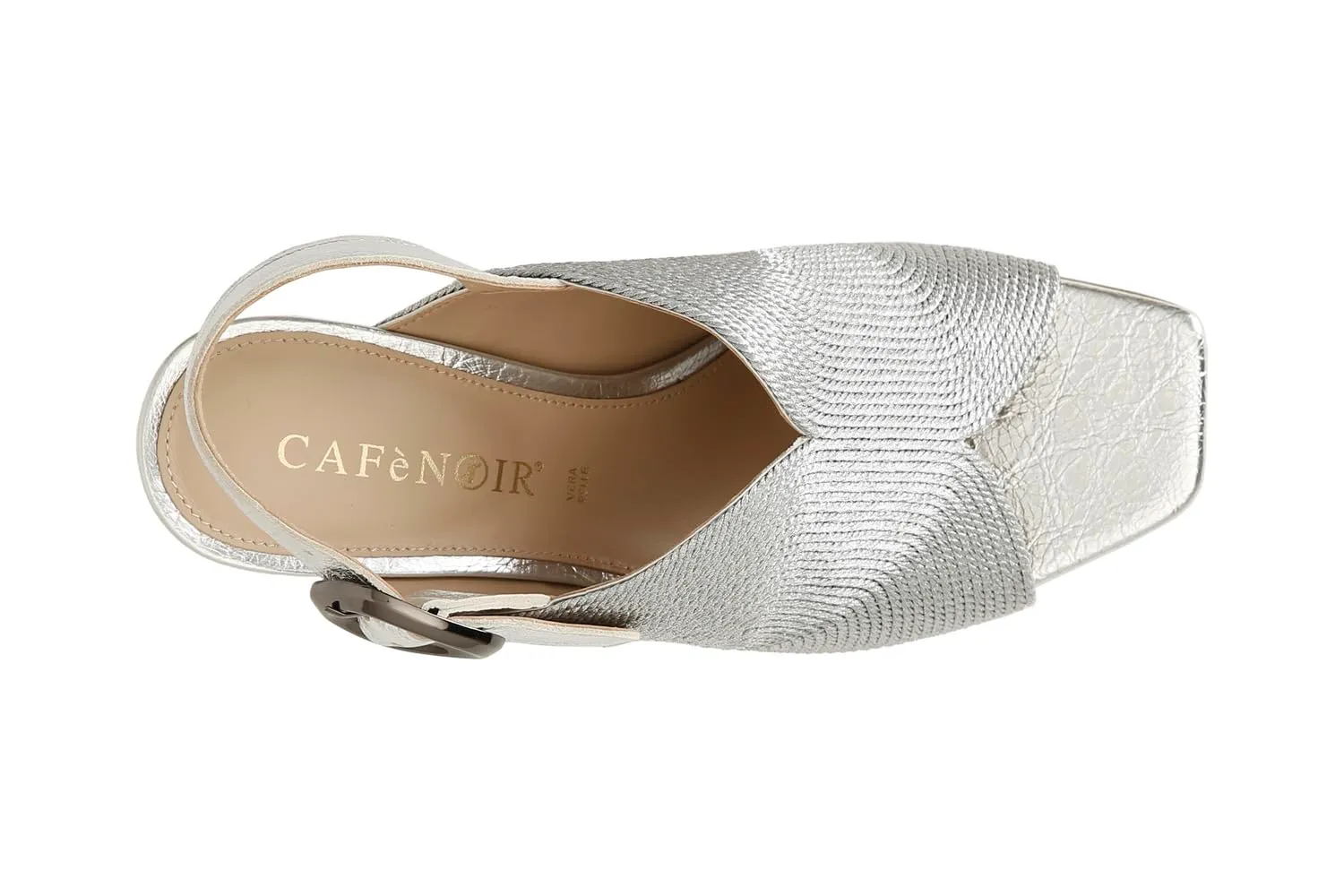 CafèNoir Sandali Sabot Ricamo Laccio 36-40 Tacco