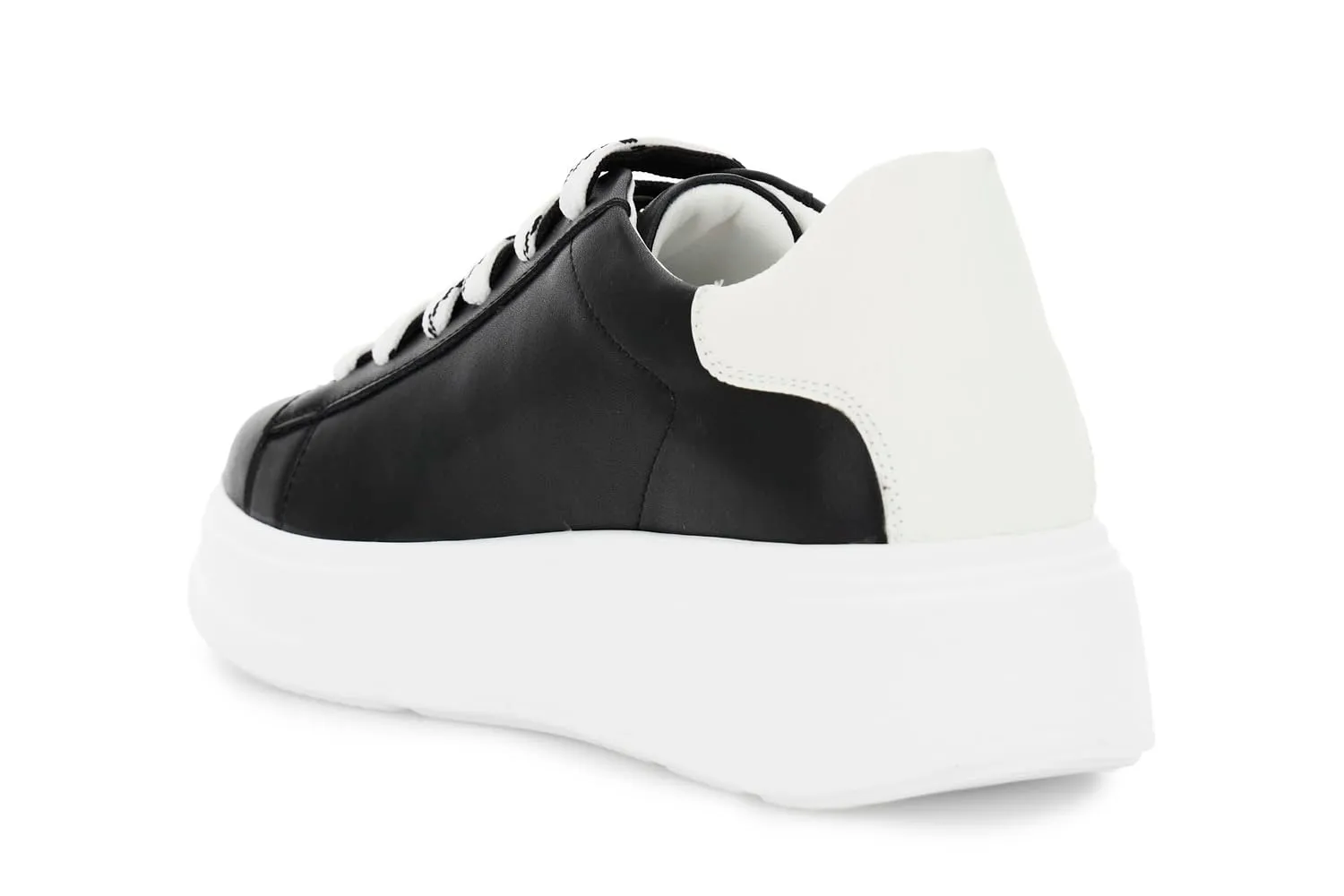 CafèNoir Pelle sneaker donna pelle suola 50 mm casual