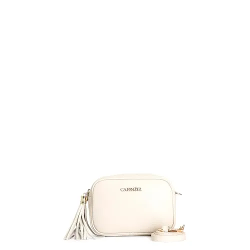 CafèNoir Shopping Bag Pelle Panna con Tracolla