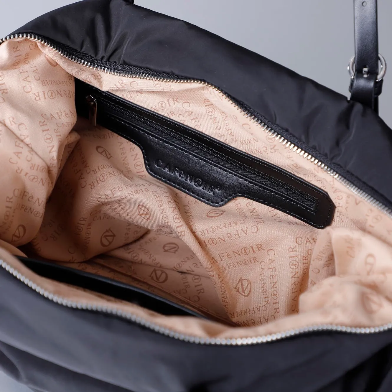 CafèNoir Shopping Nylon Imbottita Cinghie Fibbia Unica