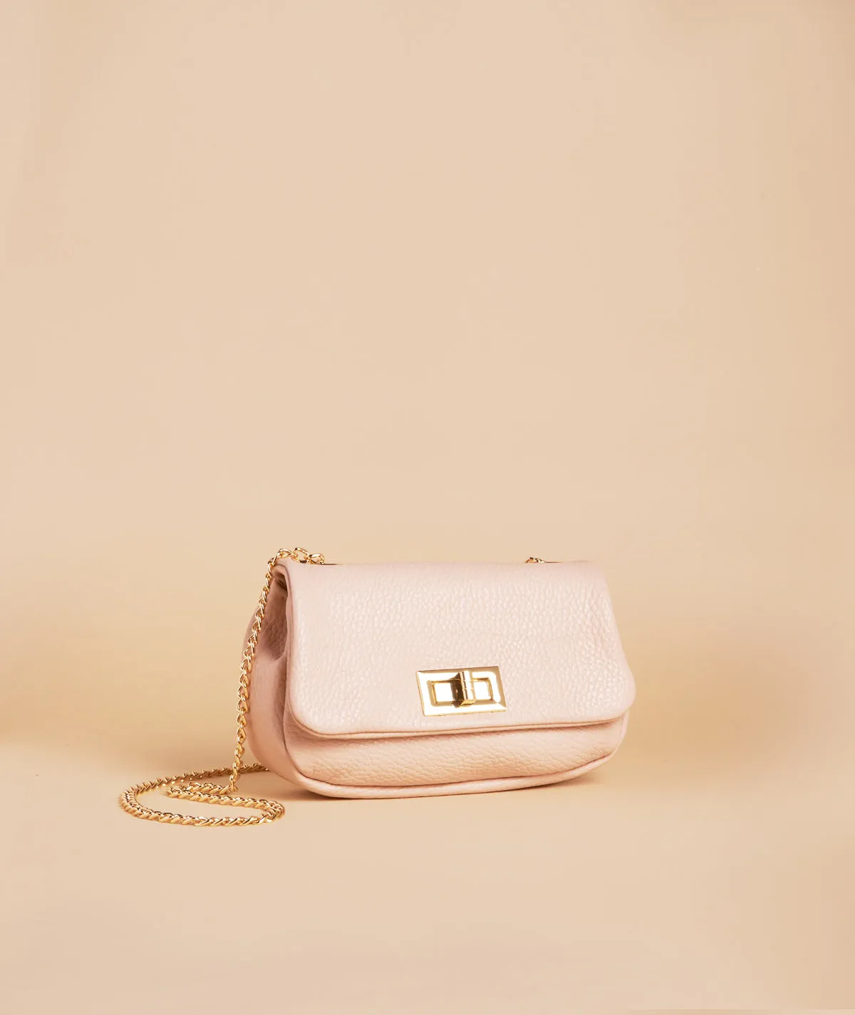 Figus NotSoMicro Bag minibag pelle catena oro