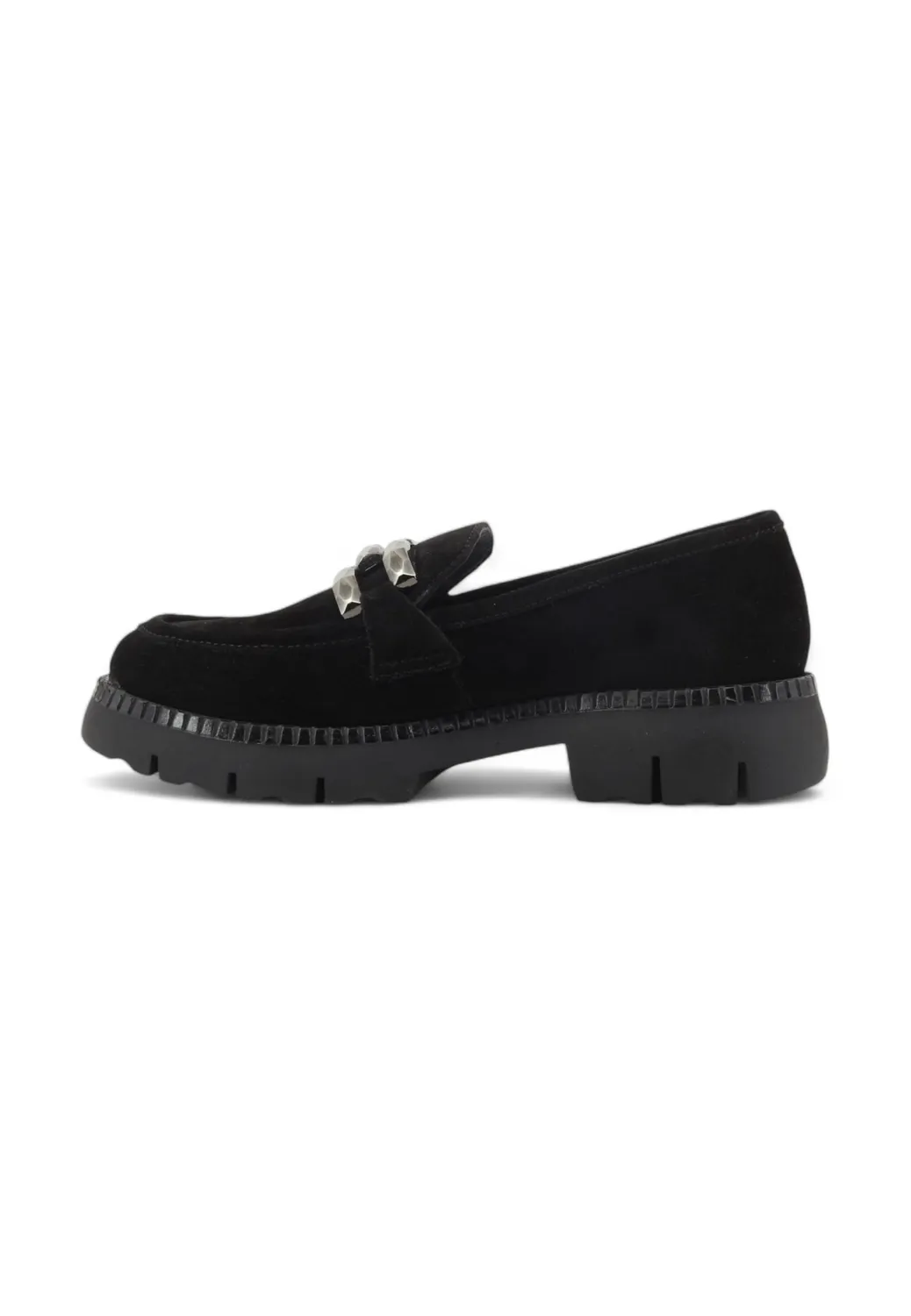 CafèNoir Mocassino Donna Pelle Scamosciata Morsetto
