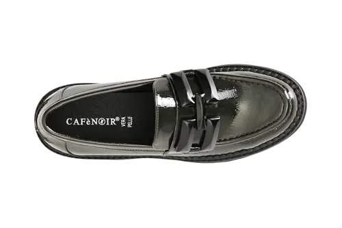 CafèNoir Mocassino Donna Vernice Morsetto Nero