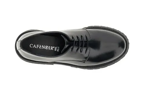 CafèNoir Derby Pelle Abrasivata Donna Suola Carrarmato 39