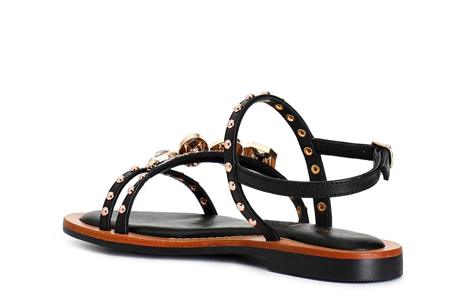CafèNoir Sandali Nappa Asimmetrici Donna 39 Nero