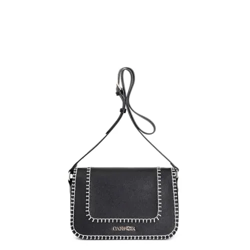 CafèNoir Tracolla Pattina Borsa Nero Motivo Infilatura