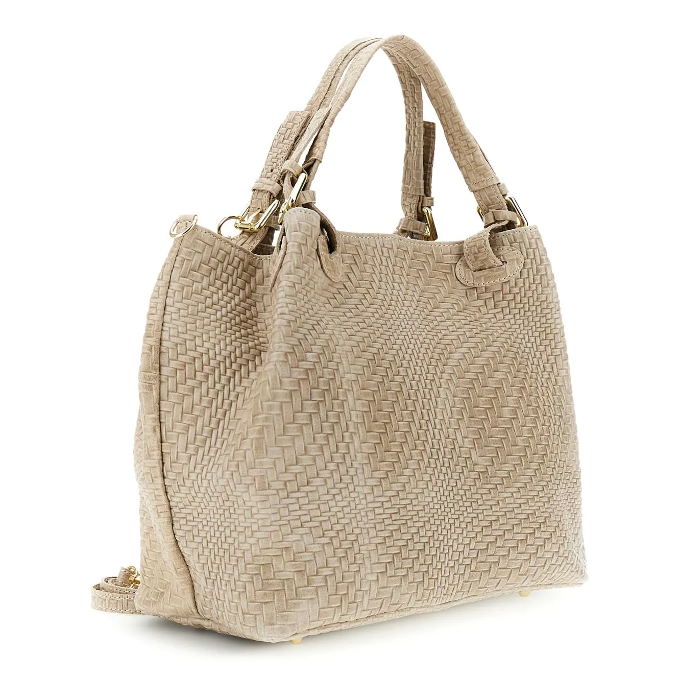 CafèNoir Tote Pelle Stampa Intreccio Charm Tracolla