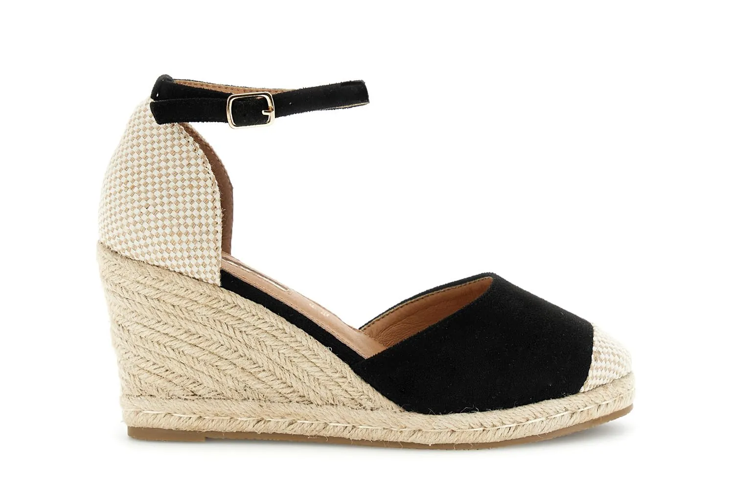 CafèNoir Sandali Donna Zeppa 8,3 cm in Microfibra Corda