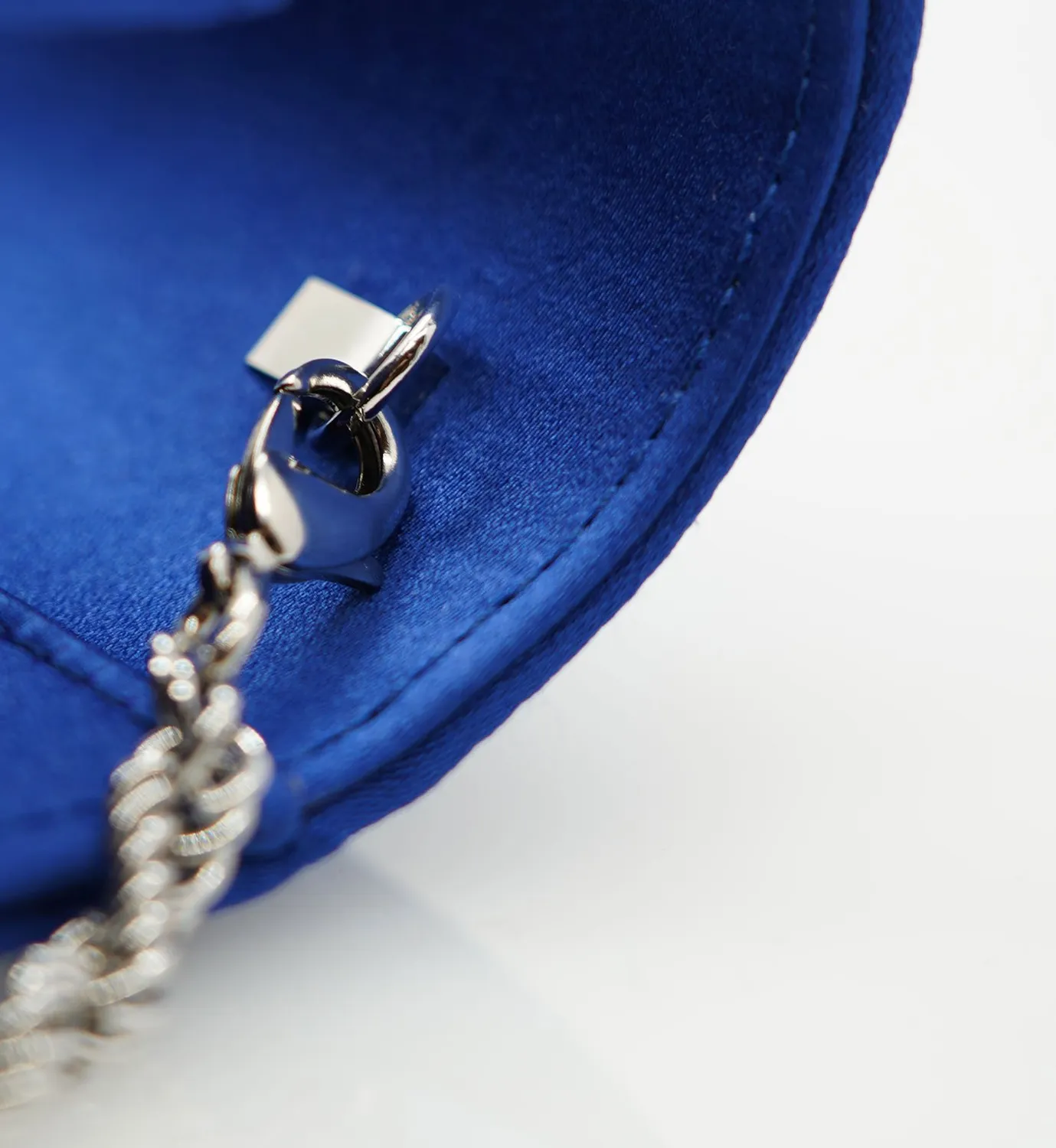 Cardinal Milano Lady Princess clutch seta blu royal tracolla