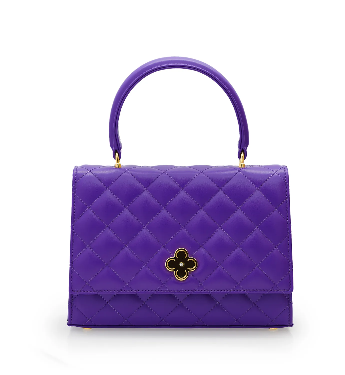 Cardinal Milano Opèra Purple borsa pelle viola trapuntata