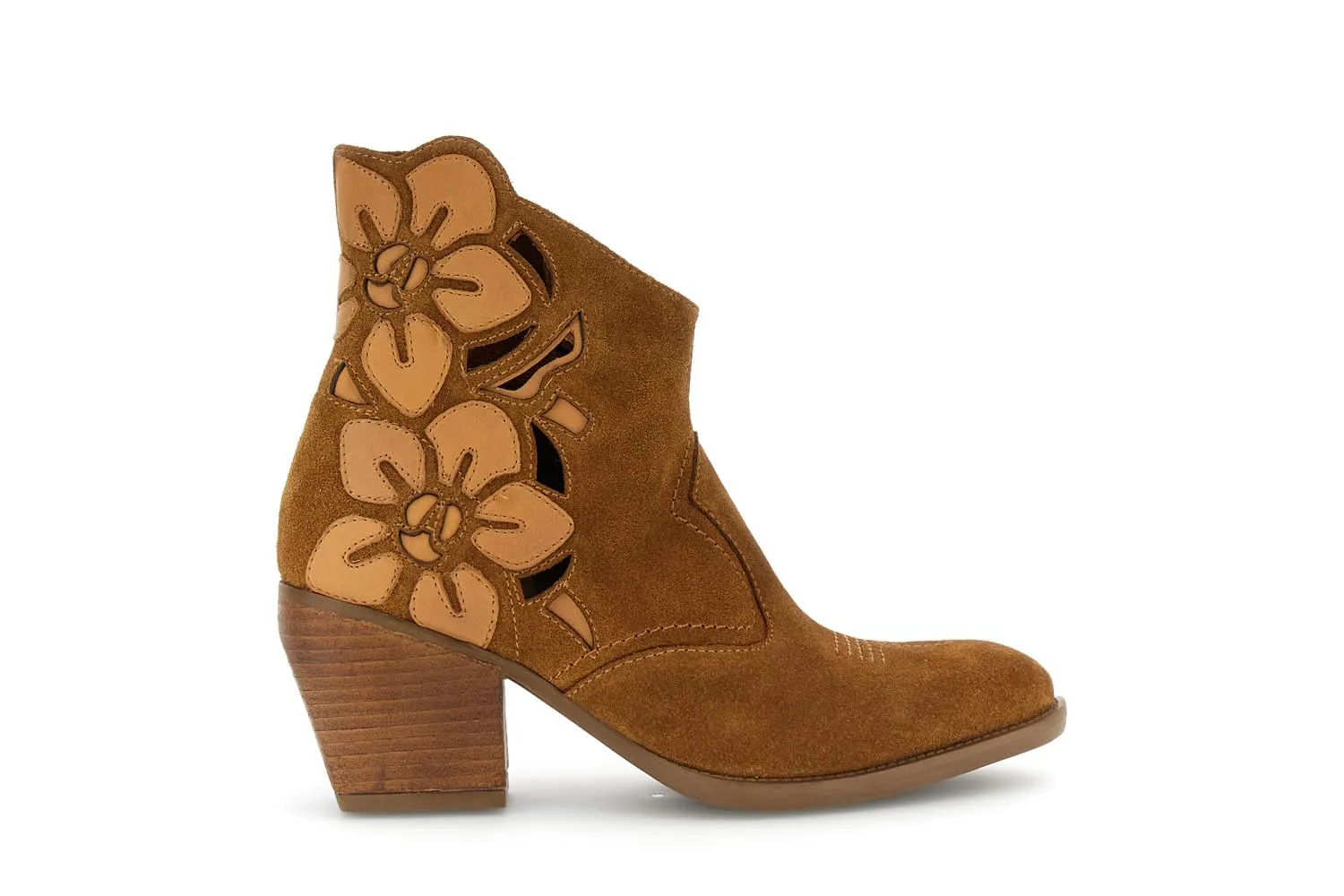 CafèNoir Tronchetti Scamosciati Fiori Beige 36 EU