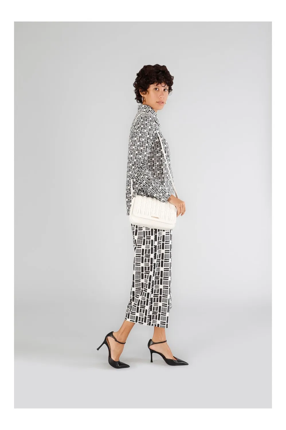 CafèNoir Tracolla Pattina Mignon Borsa Bianca
