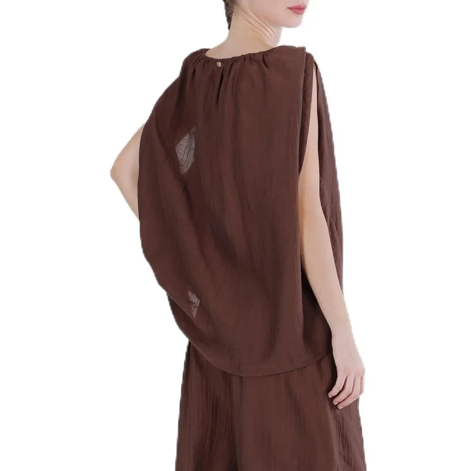 CafèNoir Blusa Giromanica Ampio Espresso M