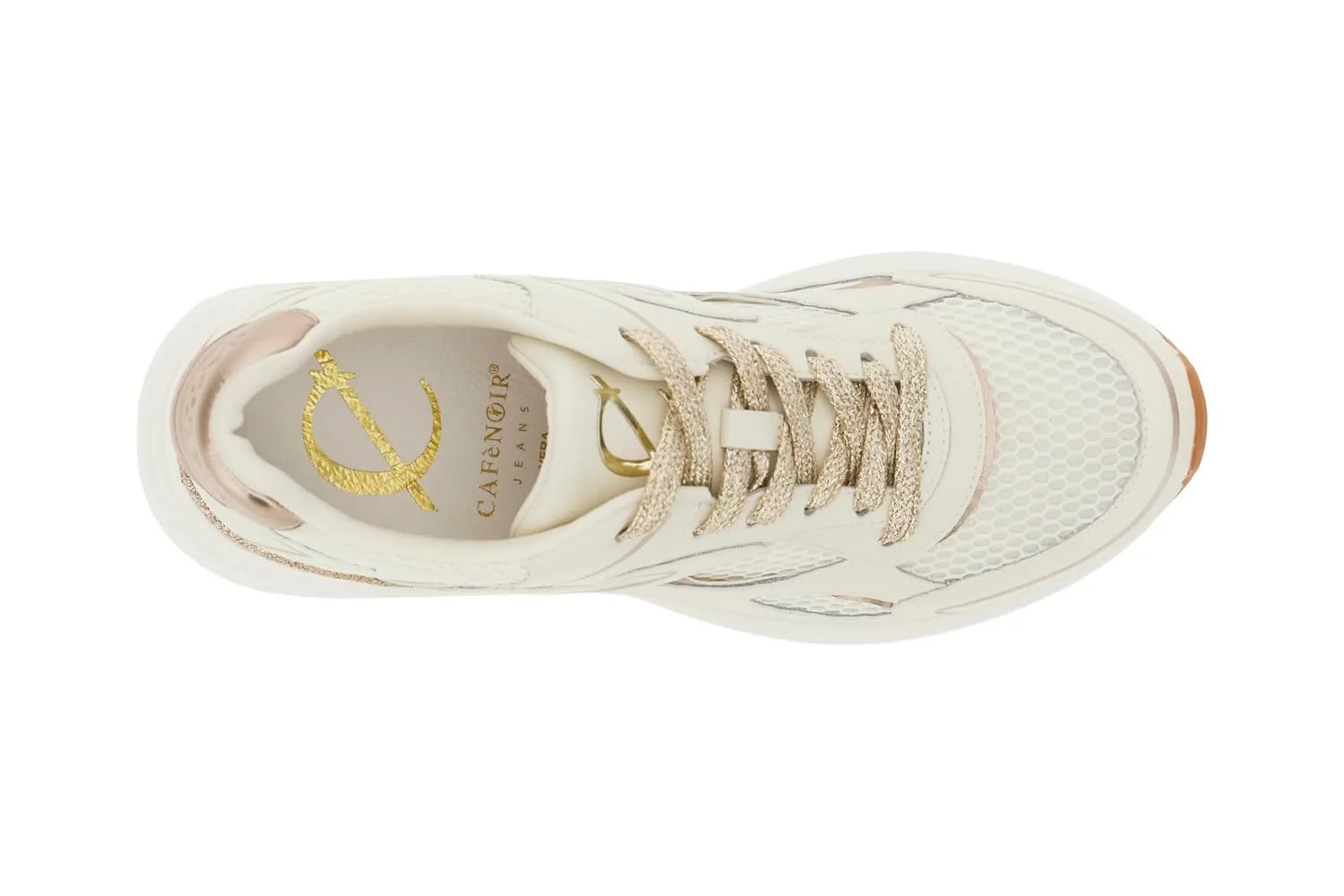 CafèNoir Running Sneakers Donna Off White Platform