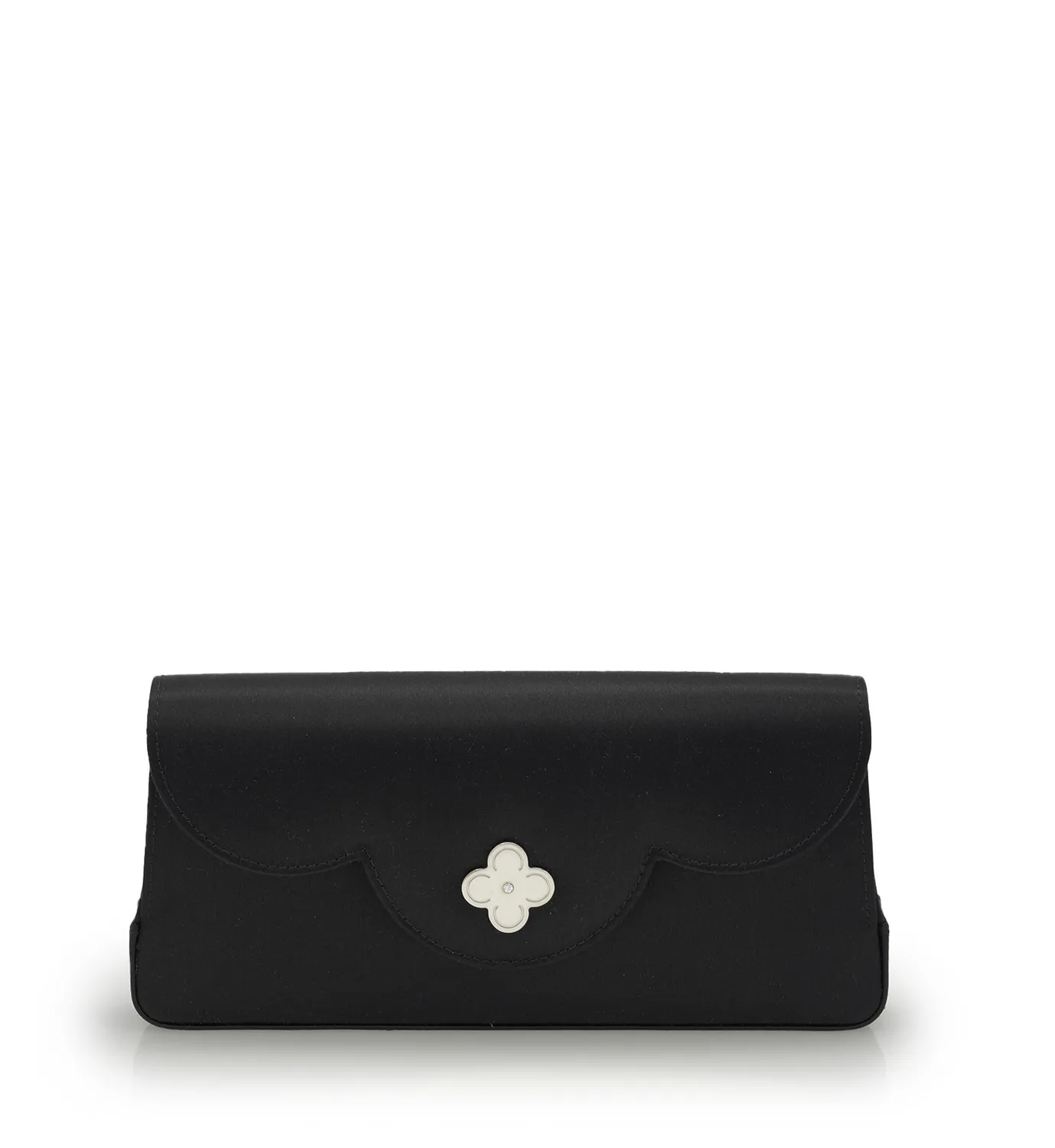 Cardinal Milano Time 21 Black Silk clutch nera seta