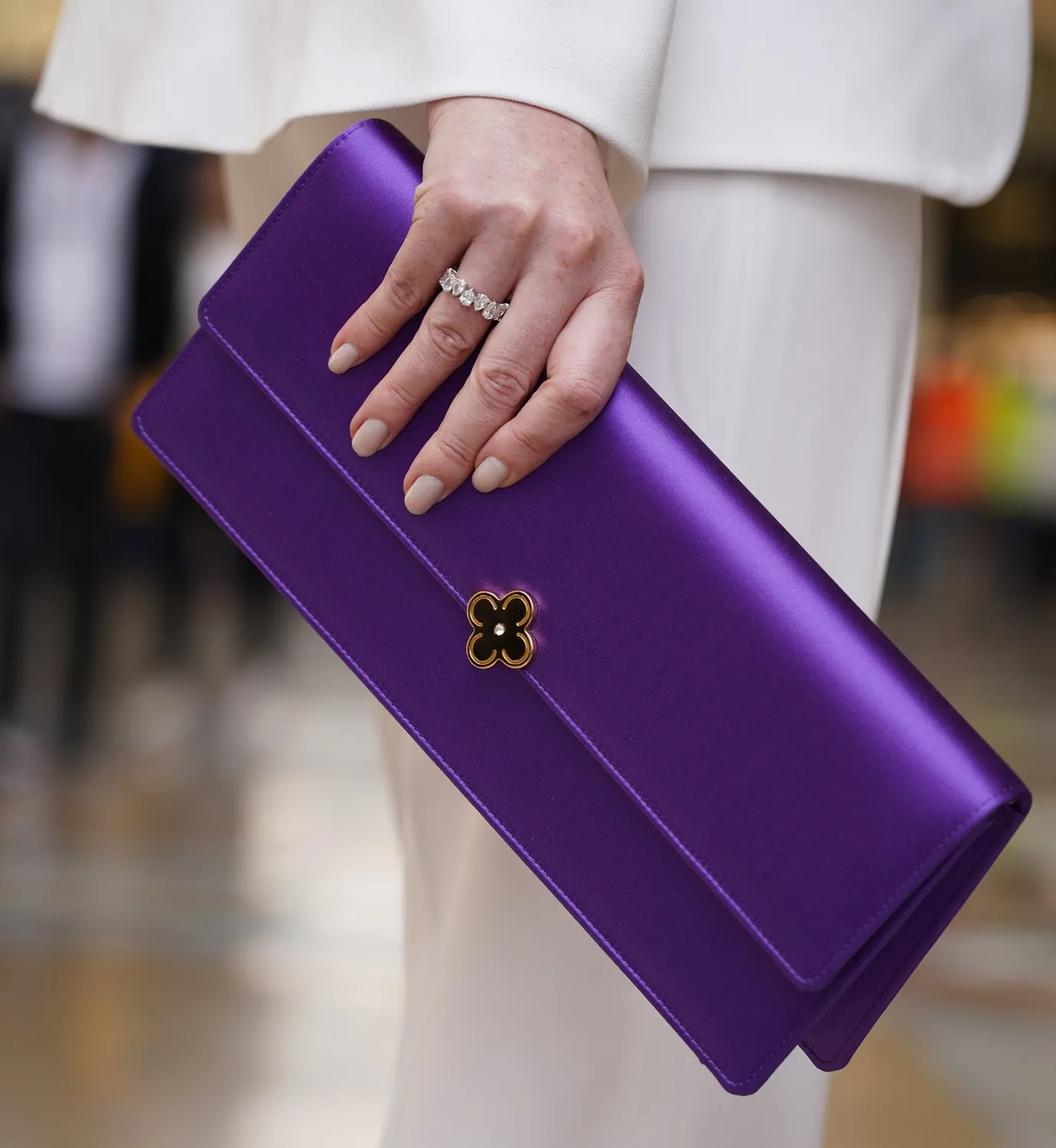 Cardinal Milano Time 22 pochette seta viola