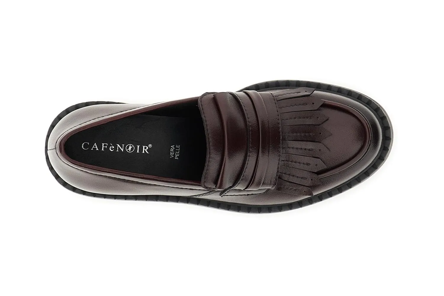 CafèNoir Mocassini Pelle Frange Donna Bordeaux 37 pelle