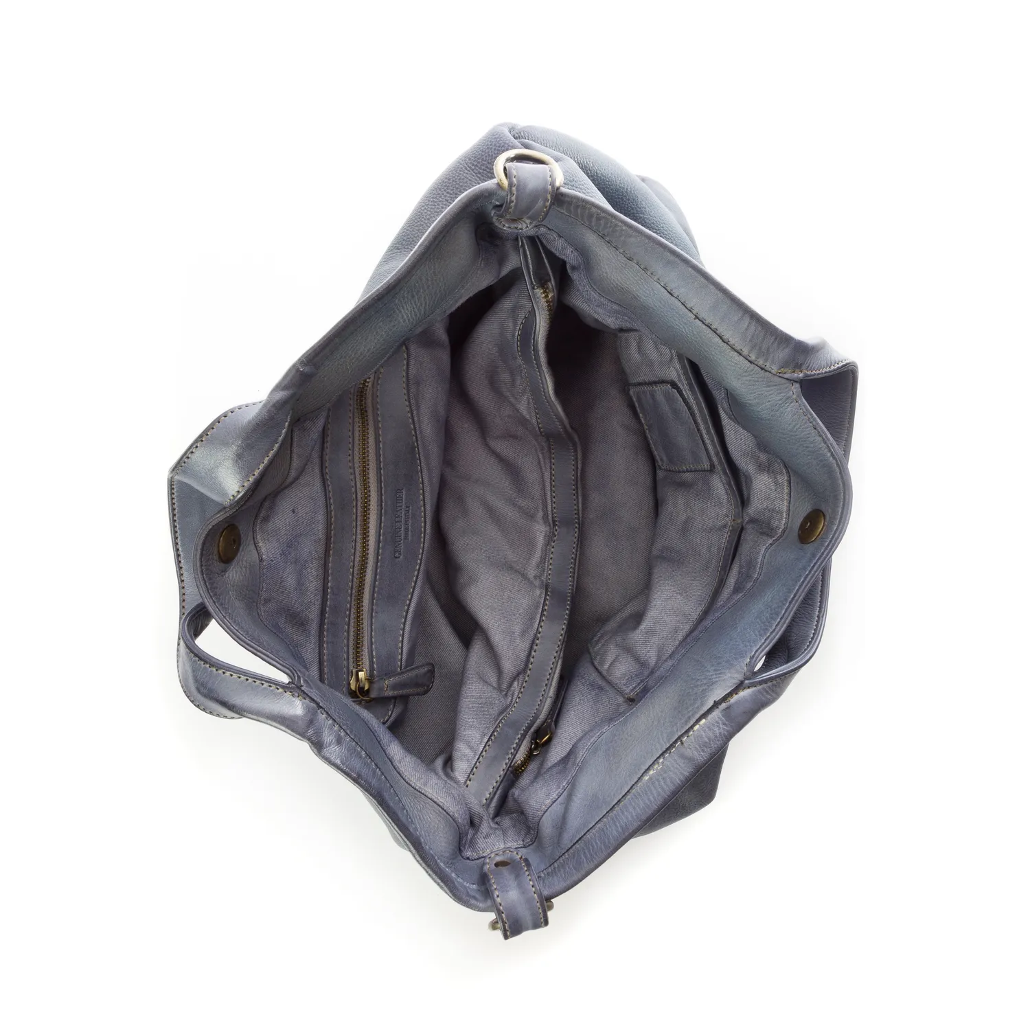 La Via Firenze Unique U007 Ula borsa mano denim pelle