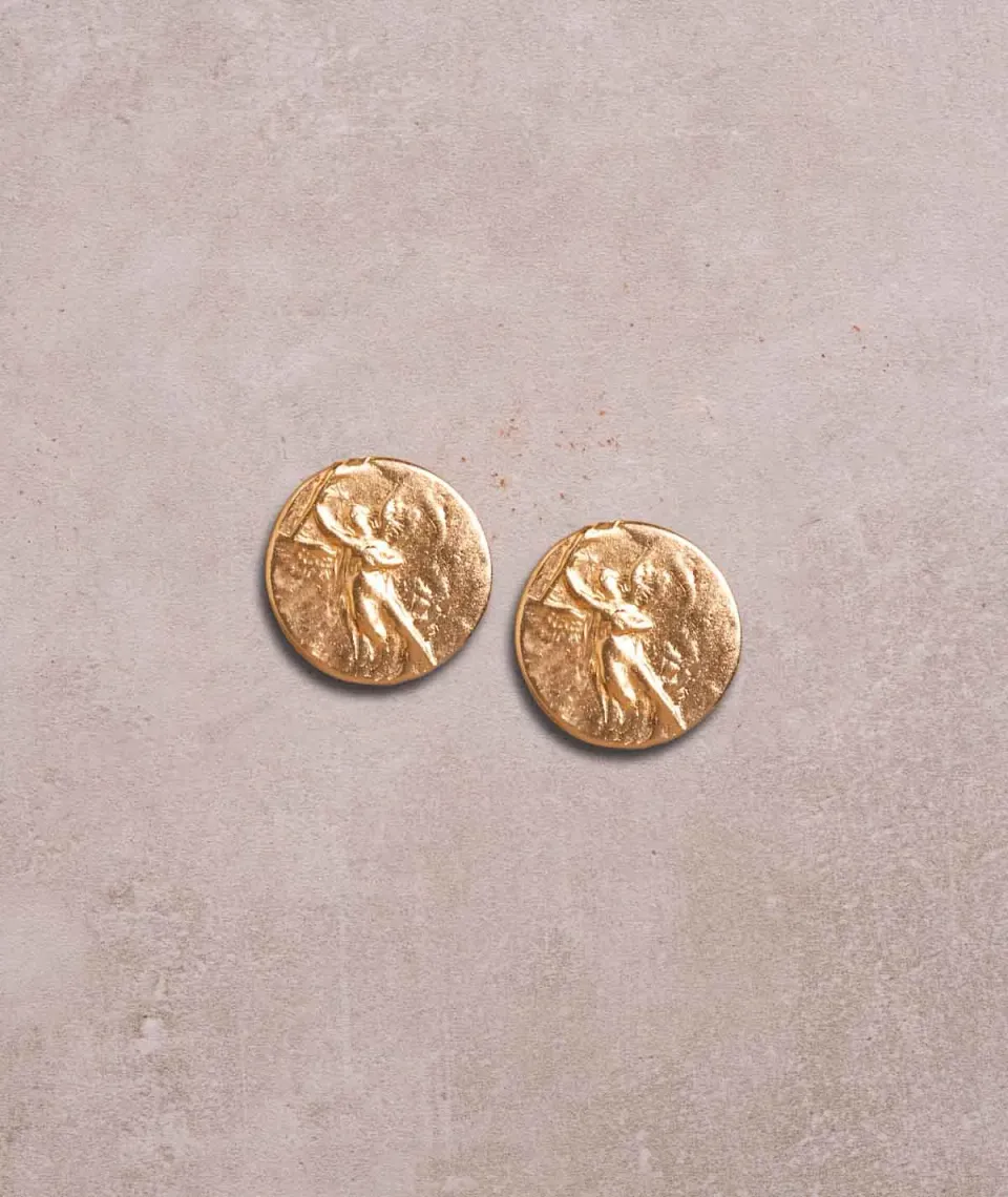 Figus Moneta Gold orecchini moneta oro