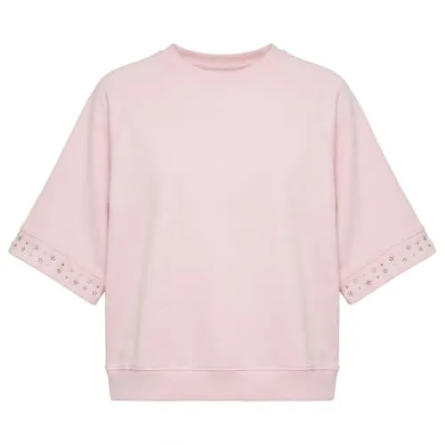 CafèNoir Felpa Over Maniche Corte felpa donna rosa S