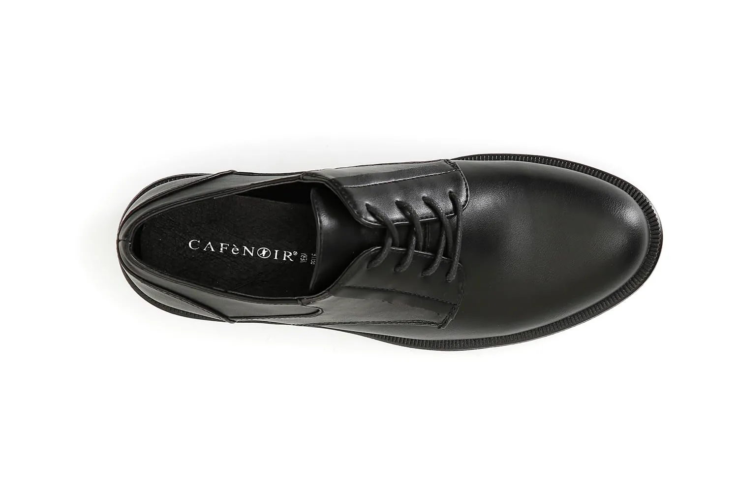 CafèNoir derby donna nero similpelle allacciate