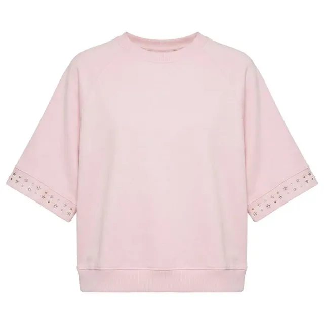 CafèNoir Felpa Over Maniche Corte felpa donna rosa S