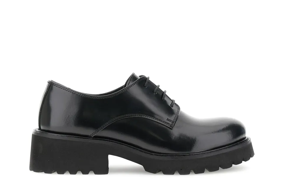 CafèNoir Derby Pelle Abrasivata Donna Suola Carrarmato 39