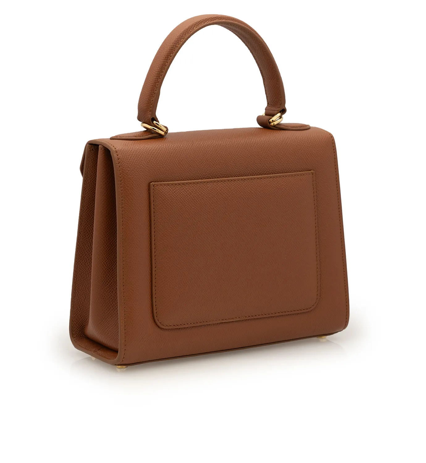 Cardinal Milano First Lady Brown Textured Borsa a Mano Marrone Vitello