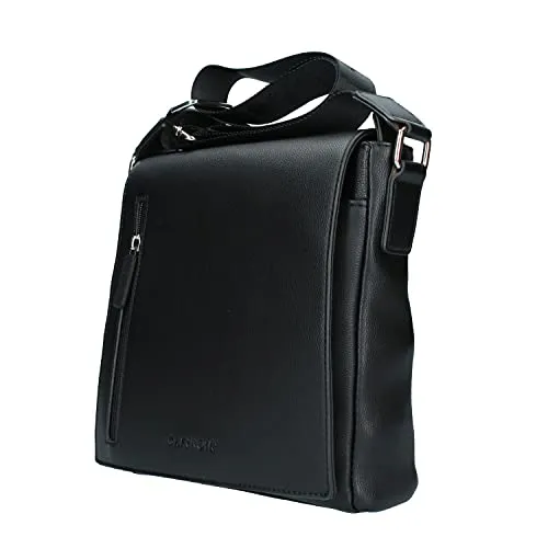 CafèNoir Borsello Uomo Zip Pattina Nero