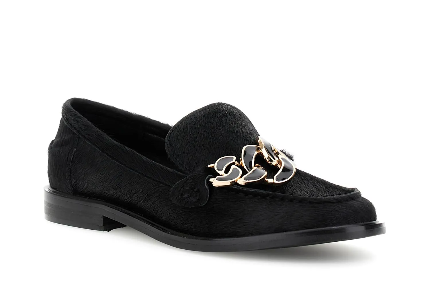 CafèNoir Mocassini Morsetto Pelle Cavallino Nero
