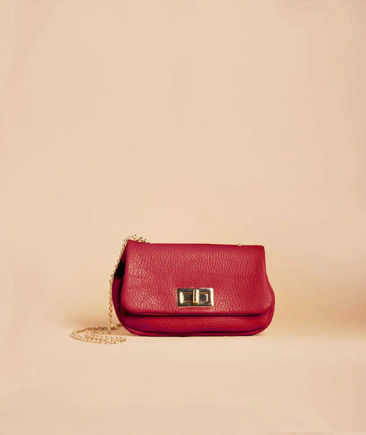 Figus NotSoMicro Bag minibag pelle catena oro