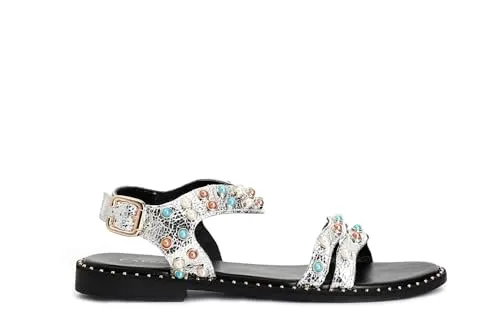 CafèNoir Gilda Sandali Cabochon Donna Argento 39