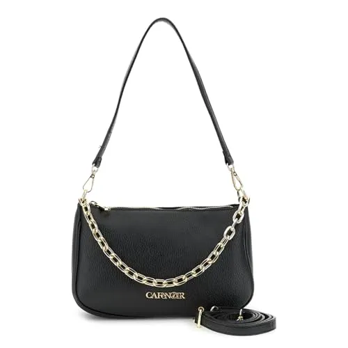 CafèNoir Borsa Tracolla Pelle Catena Dorata Donna