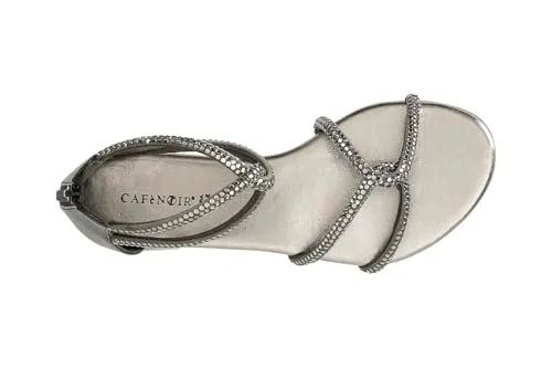 CafèNoir Sandalo Donna con Strass e Cerniera