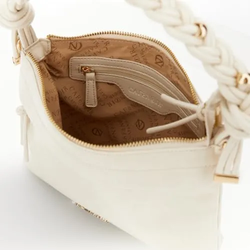 CafèNoir Clutch Pelle Stropicciata Burro con Mignon