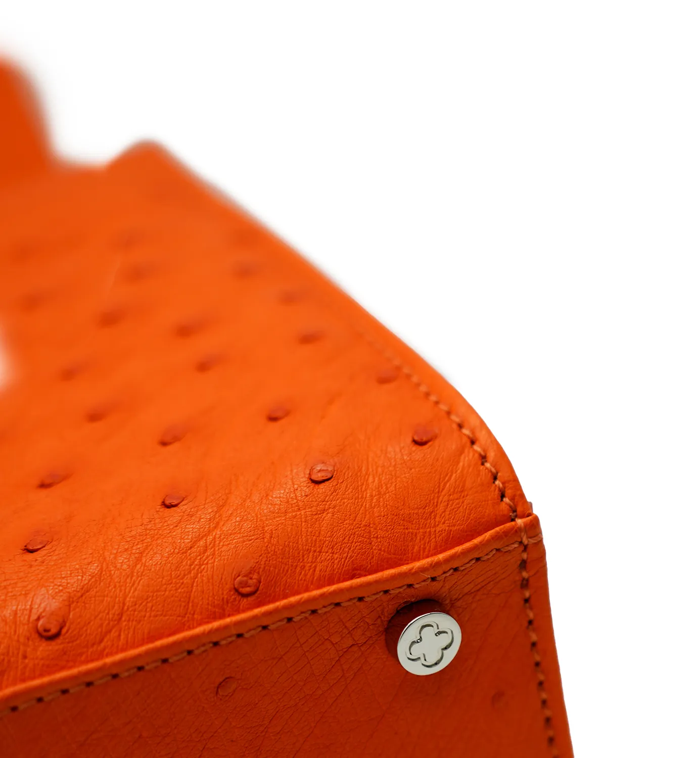 Cardinal Milano Miss Cardinal borsa spalla struzzo arancio