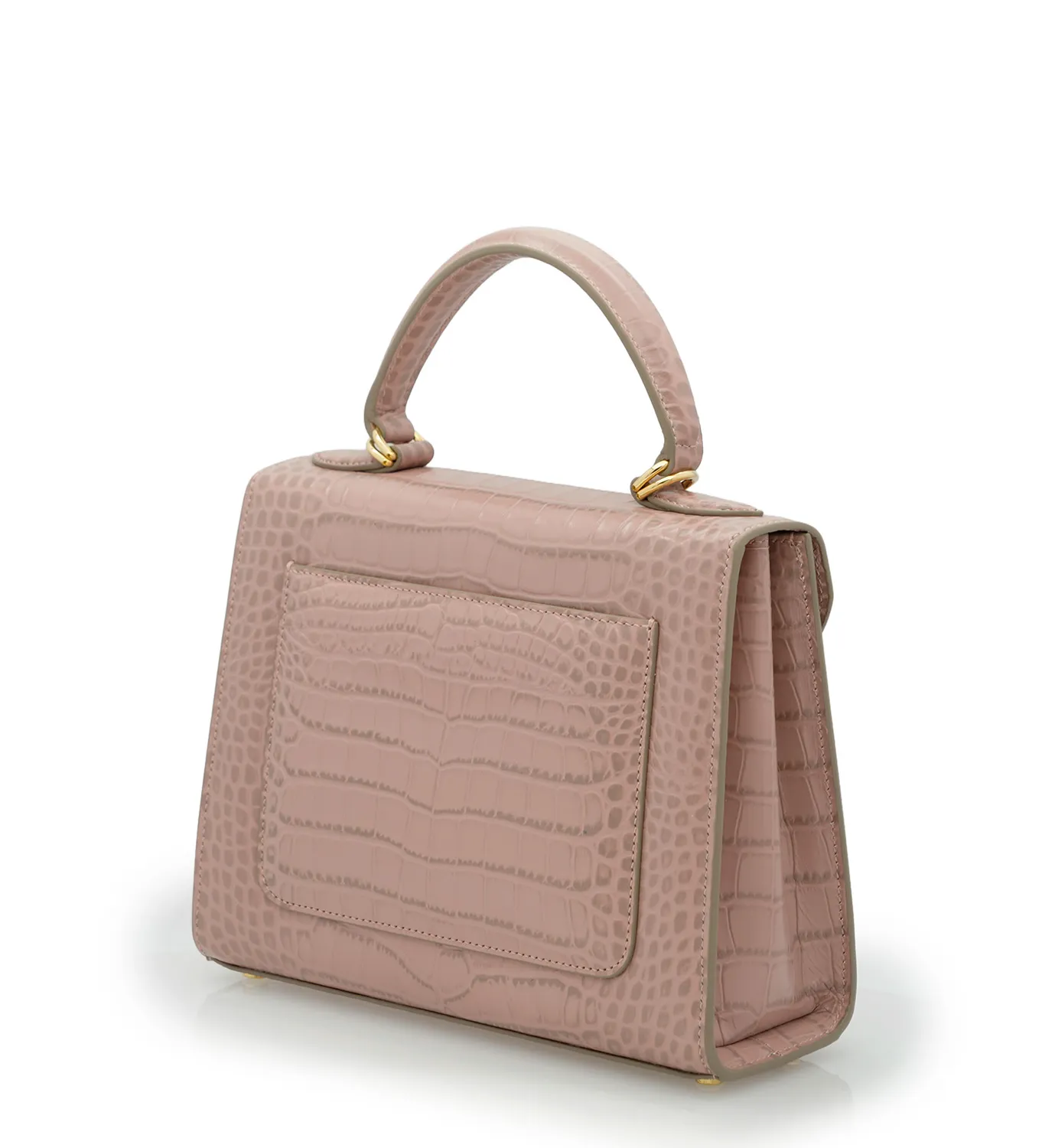 Cardinal Milano First Lady Tea Rose borsa pelle rosa antico