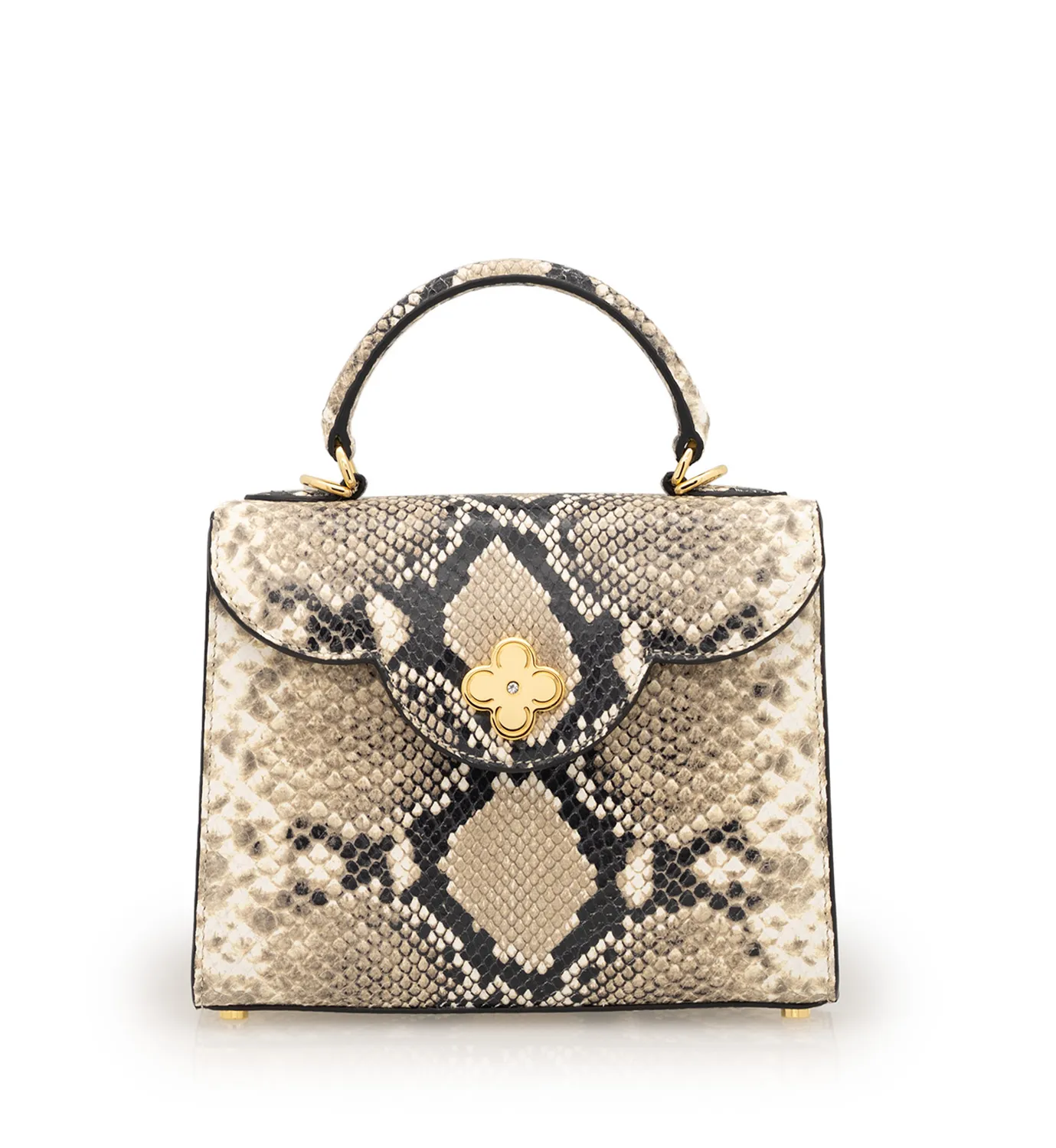 Cardinal Milano First Lady Small borsa pitone pietra vitello