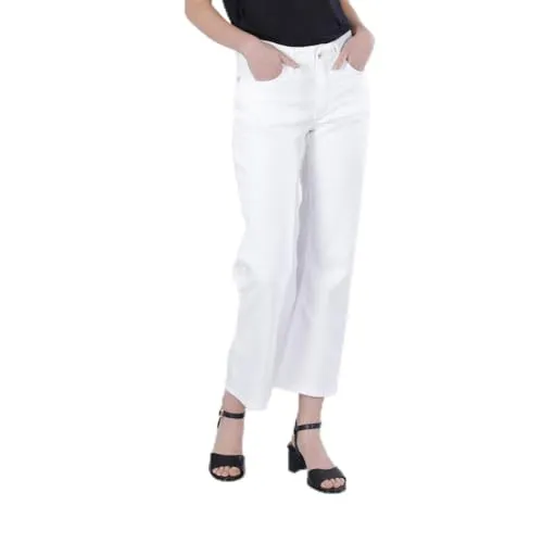 CafèNoir Jeans Bootcut Donna Off White Bull Denim