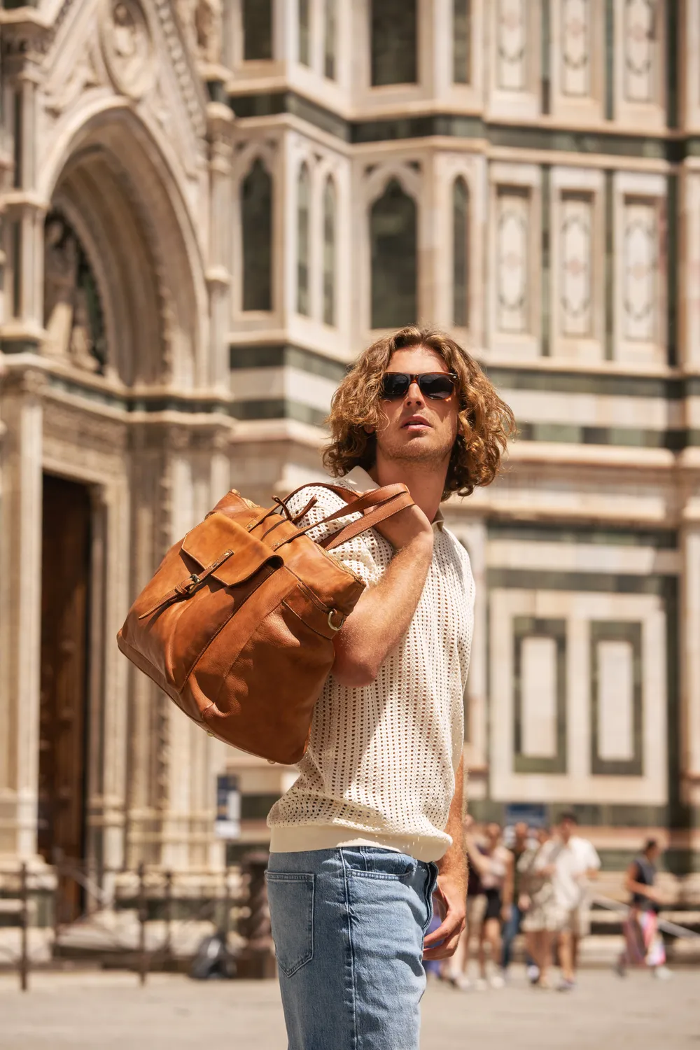 La Via Firenze Butter X035 Dante borsa viaggio pelle weekend