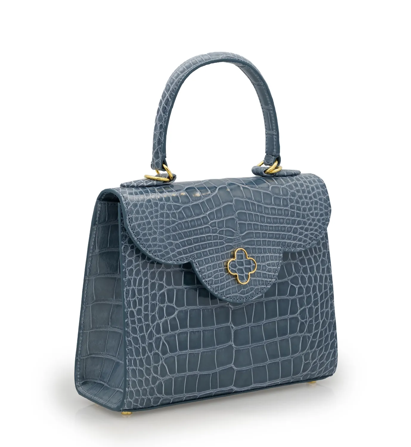 Cardinal Milano First Lady Grey Alligator borsa grigio alligatore