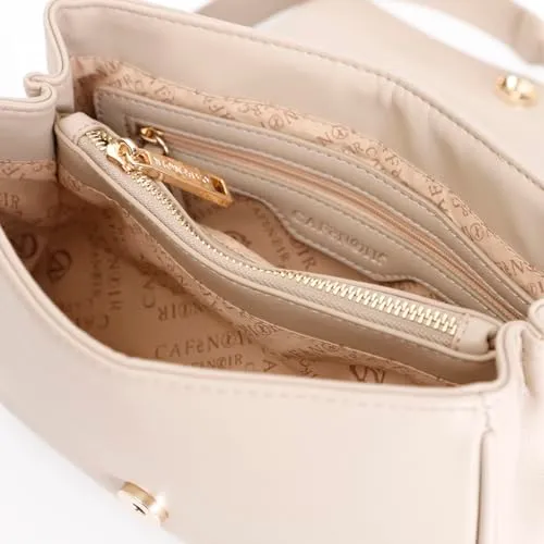 CafèNoir Pattina Micro Rivetti borsa a spalla taupe catena