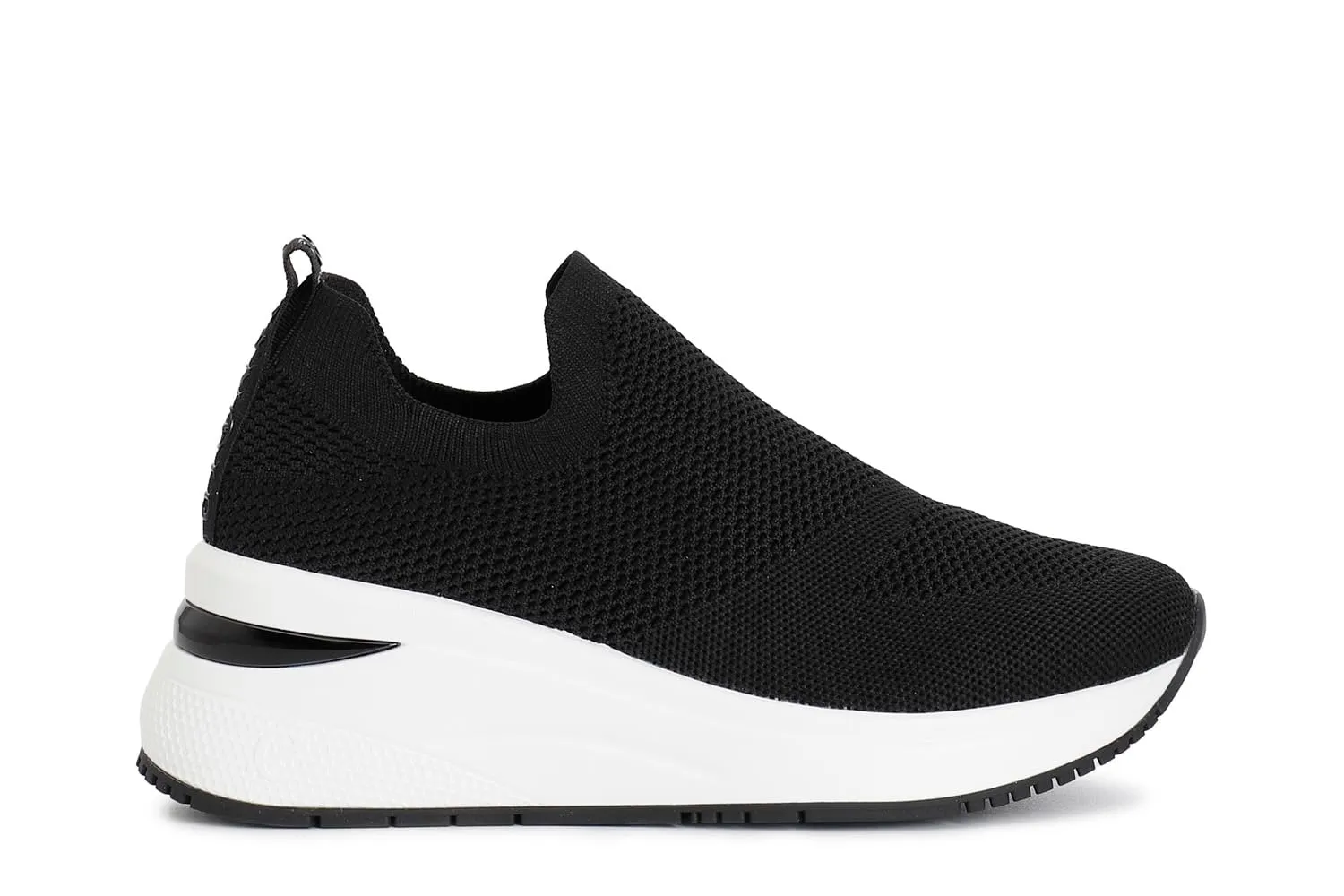 CafèNoir slip-on donna tessuto con calzino grigio