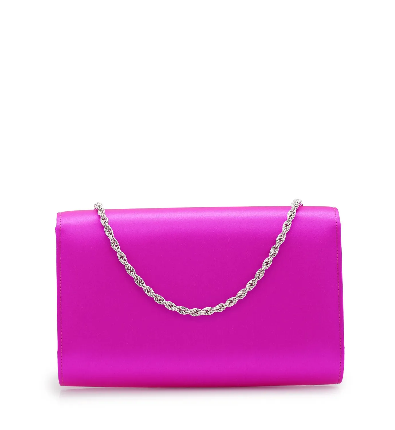 Cardinal Milano Lady Princess Fuchsia Clutch Seta Fucsia
