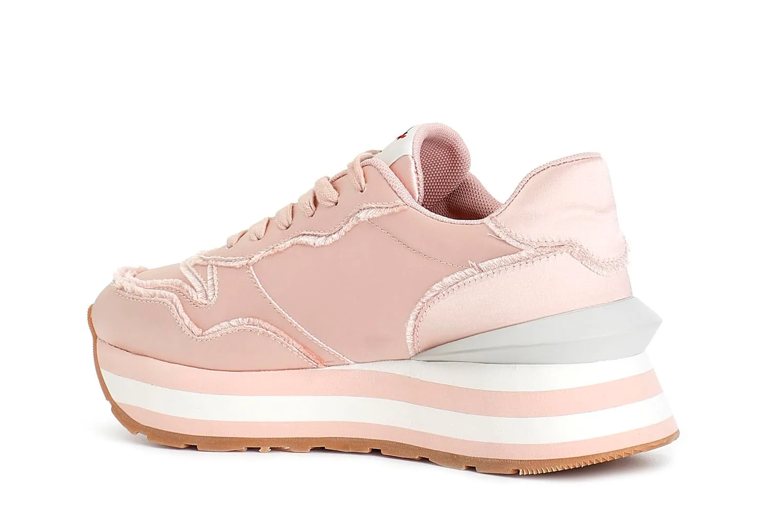 CafèNoir Sneakers Donna Tessuto Champagne Sfrangiata