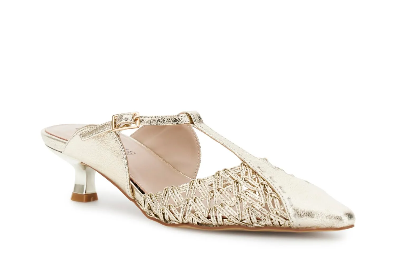 CafèNoir Cornely Sabot Donna Pelle Laminata Light Gold 39 EU