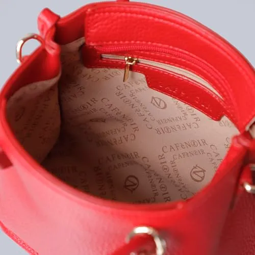 CafèNoir Mini Tote Manici Tubolari tote rossa