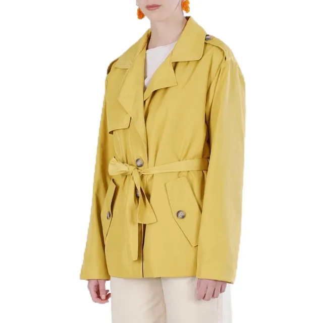 CafèNoir Trench Tessuto Tecnico trench donna senape leggero